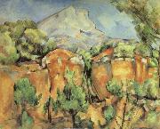 Paul Cezanne La Montagne Sainte-Victoire,vue de Bibemus France oil painting artist
